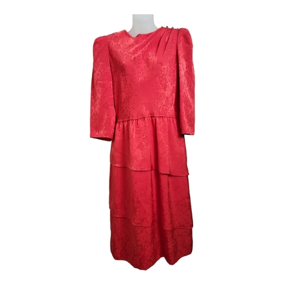 Leslie Fay Vintage Dress Size 10 - Picture 1 of 12